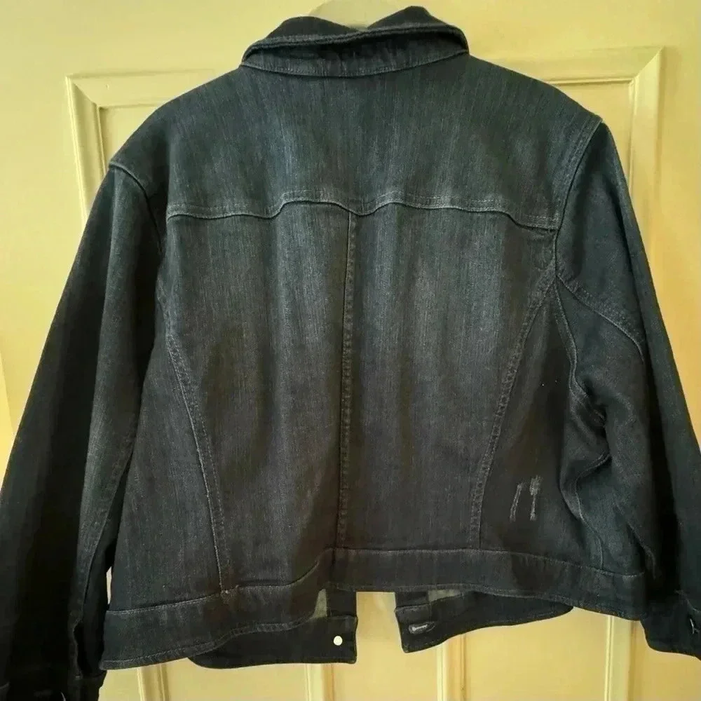 GILI Denim Crop Jacket..Size 24w…(fits like 18/20) - Picture 3 of 4